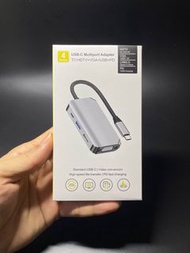 包順豐 4in1 Type C to HDMI VGA PD USB3.0 Adaptor 多功能轉換器 擴展塢 擴充塢 擴展器 轉換器 拓展器 拓展塢 轉接器  擴充器電腦💻投影轉換器