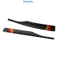 FEMORT Rearview Mirror Protector Sticker, 4.33x0.59in Strips Car Non-Collision Strips Decal, Carbon Fiber Black Auto Decorations Stickers for 2PCS for Car Rearview Mirror