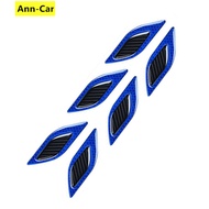 6Pcs/Set Car Door Reflective Stickers Reflective Carbon Fiber Sticker Carbon Brazing Fender Car Sticker Car Sticker Anti Scratch Carbon Fiber