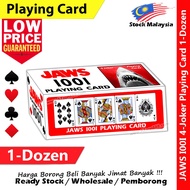 【1-Dozen】JAWS I00I 4-Joker Playing Card #JAWS #1001  #4-Joker #Playing #Card #鲨鱼扑克牌 #扑克牌
