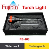 Fujibin LED Rechargeable & Waterproof Torch Light / Aluminum Flashing ( 240mmx55mm ) FB-168 Waterpro