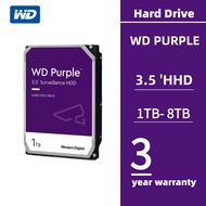 Western Digital Hard Disk WD Purple 1TB/2TB/3TB/4TB/6TB/8TB HDD Surveillance Hard Disk Drive SATA HD