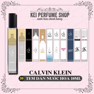 39 Perfume Sticker CALVIN KLEIN 10ml Bottle Pre-Cut All Flavors - Size 15mm x 80mm