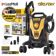 DELTON เครื่องฉีดน้ำแรงดันสูง 180 บาร์ 2400 วัตต์ High Pressure Washer เครื่องฉีดน้ำ 4 ล้อเลื่อน เคล