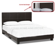 ASTAR Queen size Divan Bed frame (Brown) + Queen size HD Foam Mattress 6inch