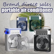 Portable Air Conditioner Cooling Fan Portable Aircond Mist Cooler Fan Humidifier Purifier With 7 LED Light