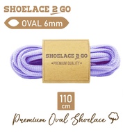 SHOELACE 2 GO PREMIUM OVAL SHOES 6MM - L1 - LIGHT PURPLE - 110CM