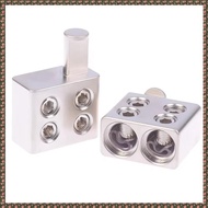 (JPTZ) 2pcs Car Audio Splitter Wire Power Supply Terminal Audio Amplifier Dual 1/0 Gauge to 1/0 Gaug