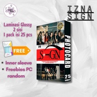 IZNA SIGN Photocard - 2 SIDES - 1 Pack contains 25 Pcs kpop izna photos
