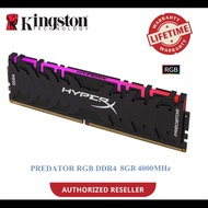 KINGSTON HYPERX PREDATOR RGB 8GB DDR4 4000MHz GAMING CL19 DIMM (HX440C19PB3A/8)