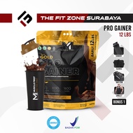 M1 Muscle First Gold Pro Gainer 12 Lbs Weight Mass Gainer BPOM