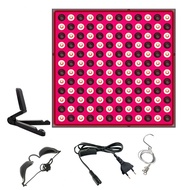 ไฟ LED แผงสีแดงใบหน้าต่อต้านริ้วรอยดูแลผิวความงาม 144 ไฟ LED เครื่องมือกายภาพบําบัดร่างกายโคมไฟผ่อนค