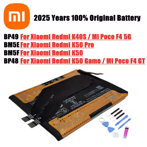 BP48 BP49 BM5E BM5F Original Battery For Xiaomi K40S K50 Pro K50Pro /K50 Game / Mi Poco F4 GT Phone
