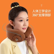 S-6💘OGAWA（OGAWA） LINE FRIENDSNeck massagerUType Pillow Massage Instrument Aircraft Travel Nap Portable Headrest Gift Gif