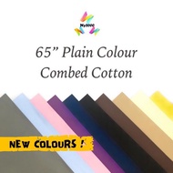 Plain Colour Printed Combed Cotton Twill Woven Fabrics (Width 63 inches)