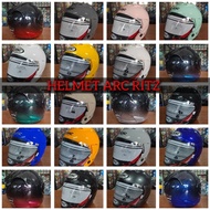 HARGA PROMOTION🔥🔥🔥HELMET ARC RITZ VERSION 1 VERSION 2 V1 V2 2 TONE MODERN TOPI KELEDAR OPEN FACE SIN