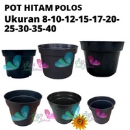 Pot Hitam Ukuran 35 30 25 20 17 15 12 10 Pot Platik Pot Bunga Tanaman