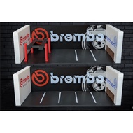 BREMBO Garage Diorama for 1/64 cars