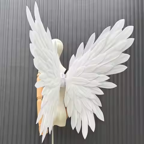 Electric Fantasy Feather Wings for Adult Cosplay, Moving Feather Costume Wings for Stage Performance