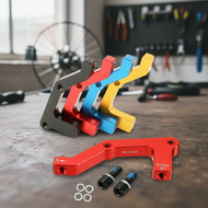 Bike Disc Brake Adapter - Supports 203mm Front and 180mm Rear Rotors, IS/PM