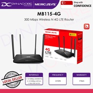 MERCUSYS MB115-4G 300 Mbps Wireless N 4G LTE Sim Card Router (3YRS)