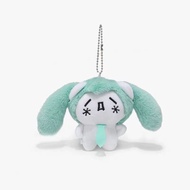 EIJINGY นุ่มนุ่มๆ พวงกุญแจตุ๊กตาหิมะ Miku ขนปุยฟู Plushy จี้ kaomoji Miku สร้างสรรค์และสร้างสรรค์ พว