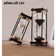 (REAL PHOTO) 30 Minute Hourglass; Super Sturdy Borosilicate Glass - Green Sand
