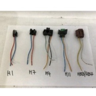 Socket Lampu Kereta Motosikal H1 H4Bend H4 H7 HB3 9005 HB4 9006 H11 Ceramic Socket Headlight Kereta 