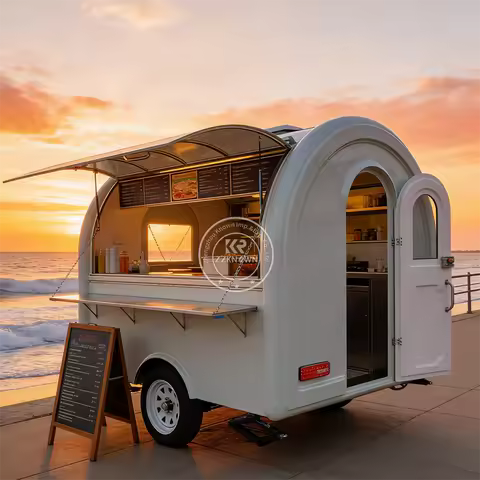 China Manufacture Factory Wholesale Coffee Bar Mobile Catering Food Truck Mobile Kitchen Fast Food T