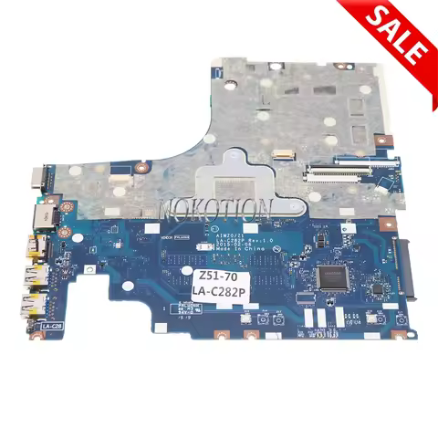 For HP Laptop Motherboard 5B20J23747 LA-C282P Z51-70 Genuine Mainboard With R9 M375 GPU i5-5200 CPU