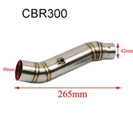 Motorcycle Exhaust Adapter Middle Link Pipe Connect brand new Muffler Pipe For Honda CBR300 CBR500 C