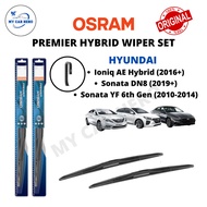 OSRAM Premier Hybrid U Hook Wiper Set for Set Hyundai Ioniq AE Hybrid 2016+ / Sonata YF 2010-2014, D