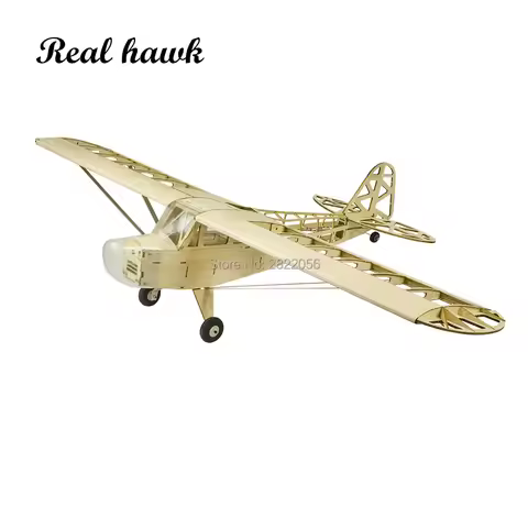 New Piper J3 Cub 1200mm Wingspan Balsa Wood Airplane Models RC Building Toys Woodiness model /WOOD P
