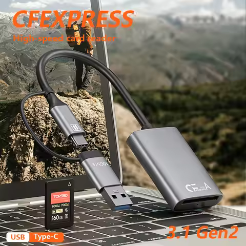 CFe Card Reader CFexpress Type A Card Reader High-Speed Transfer USB Type-C Port For Sony Cameras iP