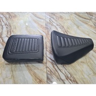 Front and Rear Saddle Cub 82 Queen Leather Imported Malay Saddle Full Set Front and Rear Full Black 