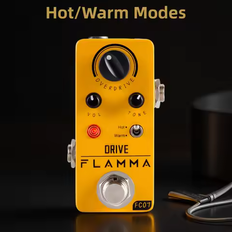 FLAMMA FC07 Overdrive Pedal Guitar Electric Guitar Overdrive Effects Pedal Hot Warm Modes True Bypas