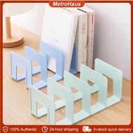 4 Grid Bookends Stand Storage Bookends Stand School Office Bookshelf Storage Rack Desktop Saving-spa
