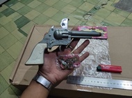 Pistol doblis dompis peluru kertas bentol Wing Wah NOS abu abu silver