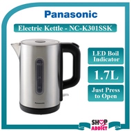 Panasonic Electric Kettle 1.7L Stainless Steel Design Cerek Elektrik NC-K301SSK NC-K301