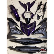 COVERSET Y15 V1 V2 PURPLE GREY (15) SNIPER GREY 2019 LIMITED PREMIUM EDITION Y15ZR YSUKU ORIGINAL VELOZI SIAP TAMPAL