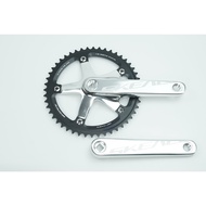 SKEACE Crankset Square Hole Alumniun Alloy SKE Crankset Fixed Gear Crank 48T 165mm BCD144 Single Spe