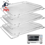 3Pcs Air Fryer Basket for  Smart Oven Air Fryer Pro Stainless Mesh Baskets Air Fryer Parts Mesh Tray for Oven dbaigaudnh84.sg