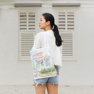 Ah Guo Singaporean Drawn Tote Bags Cotton Canvas Singapore Gift Souvenir