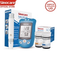 Sinocare Safe AQ UG model blood glucose & uric acid 2 in 1 meter kit with 50 pcs blood glucose test 