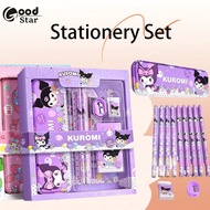 kuromi school supplies full set Stationery Set School Supplies Cartoon Pencil Case NoteBook