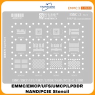 EMMC 3 BGA315 BGA70 BGA110 BGA 200 176 254 297 221 Reballing Stencil For EMMC/EMCP/UFS/UMCP/LPDDR/NA