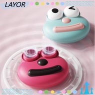 LAYORSG Contact Lenses Cleaner, Portable Ultrasonic Contact Lenses , Cute Rechargeable Automatic Car