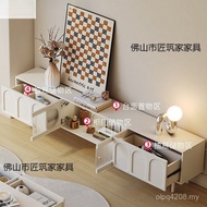 New Style Combination TV Luxury Modern TV Cabinet Style Small Apartment Household Cabinet Light Coff