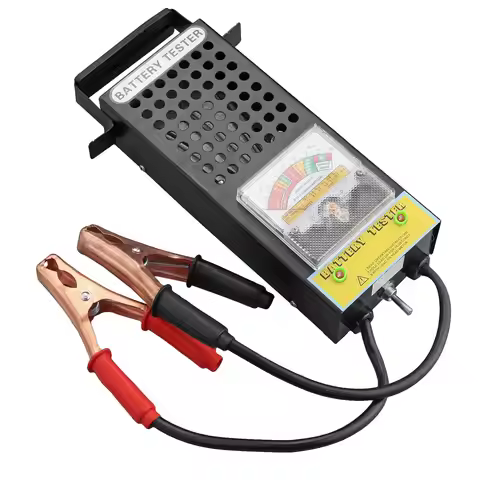 AUTTGINN Battery Load Tester, 6V 8V 12V 16V Motorcycle Car Battery Tester Alternator Load Tester and