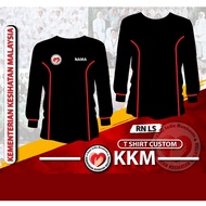 |TSHIRT KKM BLACK|Baju KEMENTERIAN KESIHATAN |MUSLIMAH| COLLER | Lelaki & Wanita| KKM Work Wear | MI